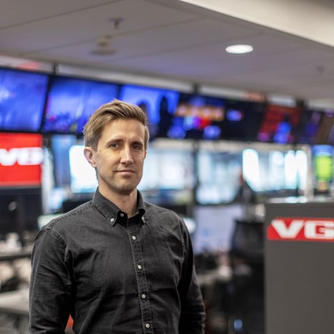 Portrettbilde av Marcus Husby i VG-redaksjonen